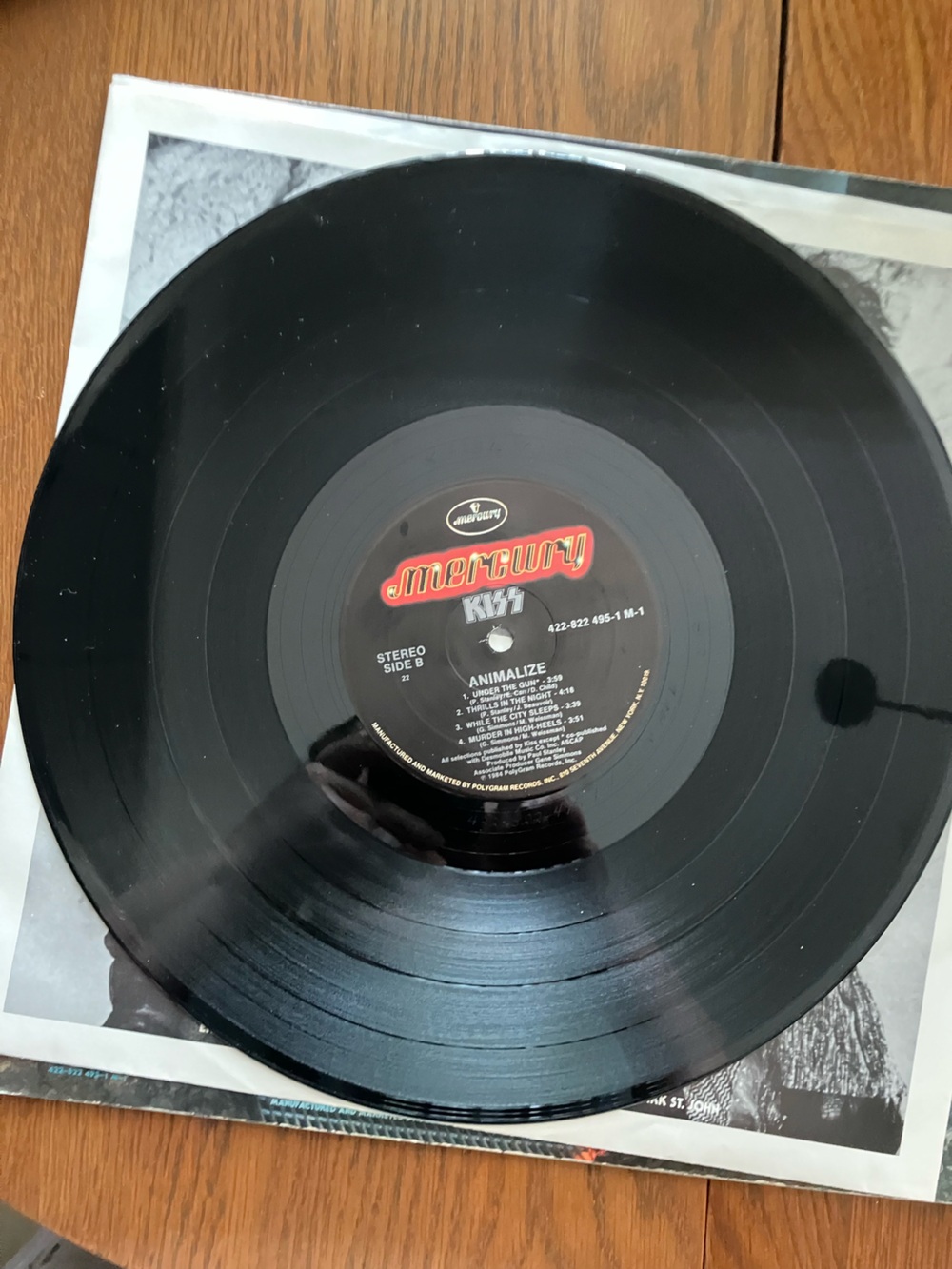 Vintage 1984 KISS “Animalize” #422-822495-1 M1 1st Pressing Vinyl - Picture 7 of 8